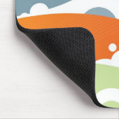 さくらんぼレトロモダン抽象芸術ファンキーマウスパッド マウスパッド (コーナー)