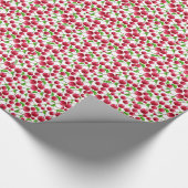 さくらんぼレトロヴィンテージHepcatギフトラッピング紙 ラッピングペーパー (角)