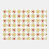 さくらんぼレモンデンマークペストリーブレックファーストペストリー ラッピングペーパーシート (正面)