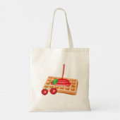 さくらんぼワッフルトートバッグ トートバッグ (裏面)