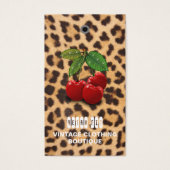 さくらんぼヴィンテージとバーコード衣料品価格ラベル (正面)