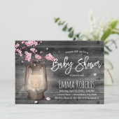 さくらんぼヴィンテージランタンベビーシャワー 招待状 (スタンド正面)