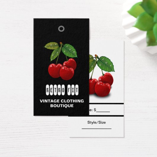 さくらんぼヴィンテージ格安な衣料価格ラベル (デスク)