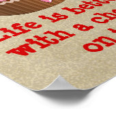 さくらんぼ上 ポスター (角)