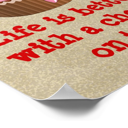 さくらんぼ上 ポスター (角)