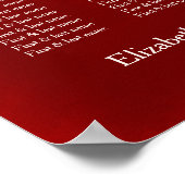 さくらんぼ中国のの結婚座席表 ポスター (角)