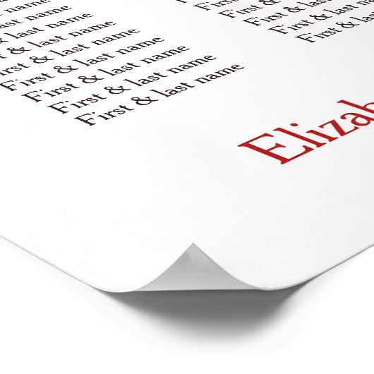 さくらんぼ中国のの結婚座席表 ポスター (角)