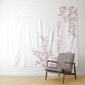 さくらんぼ中国のの結婚花の背景 タペストリー (インサイチュ(横))