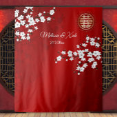 さくらんぼ中国のの結婚花の背景 タペストリー