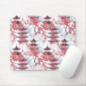 さくらんぼ中国のの花が咲いた水彩塔(2) マウスパッド (マウス)