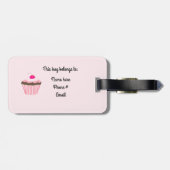 さくらんぼ付きカップケーキ ラゲッジタグ (裏面横)