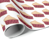 さくらんぼ円スライス |水彩食品イラストレーション ラッピングペーパー (ロールコーナー)