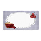 さくらんぼ円ラベル ラベル (正面)