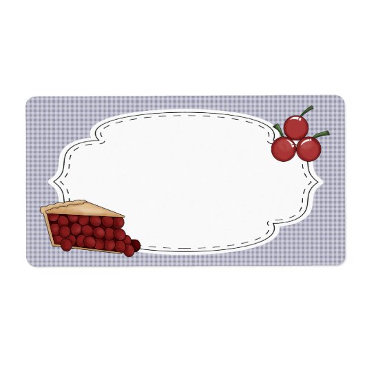 さくらんぼ円ラベル ラベル (正面)