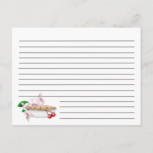 さくらんぼ円レシピカード ポストカード (正面)