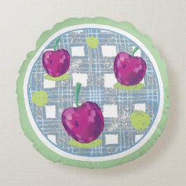 さくらんぼ円枕 ラウンドクッション