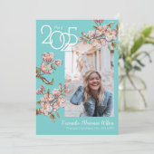 さくらんぼ写真の卒業発表 招待状 (スタンド正面)