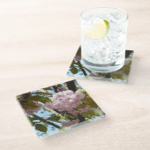 さくらんぼ写真 ガラスコースター (アングル)