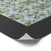 さくらんぼ分岐とパターン ポスター (角)