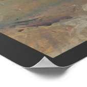 さくらんぼ分岐オン灰色1 ポスター (角)