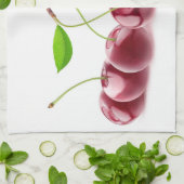 さくらんぼ列 キッチンタオル (折り畳み)