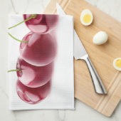 さくらんぼ列 キッチンタオル (四つ折り)