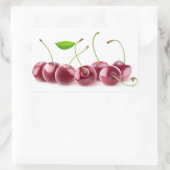 さくらんぼ列 長方形シール (バッグ)