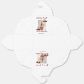 さくらんぼ初のハッピーバースデー写真キッズ赤モダン色 フェイバーボックス (見開き)