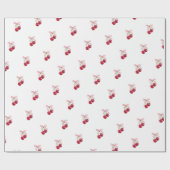 さくらんぼ包装紙 ラッピングペーパー (フラット)