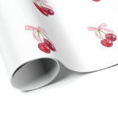 さくらんぼ包装紙 ラッピングペーパー (ロールコーナー)