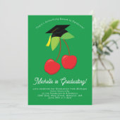 さくらんぼ卒業パーティー招待状 招待状 (スタンド正面)