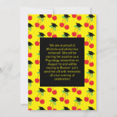 さくらんぼ卒業パーティー招待状 招待状 (裏面)