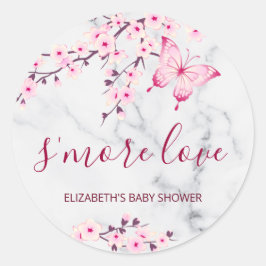 さくらんぼ咲く蝶の愛 ラウンドシール