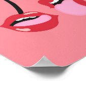 さくらんぼ唇 |アートプリント |ダウンロード |ウォールアート | ポスター (角)