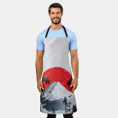 さくらんぼ山富士ジャパン エプロン (着用した状態)