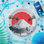 さくらんぼ山富士ジャパン ペーパープレート (パーティー)