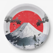 さくらんぼ山富士ジャパン ペーパープレート (正面)