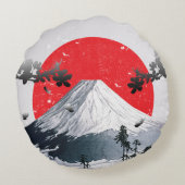 さくらんぼ山富士ジャパン ラウンドクッション (裏面)