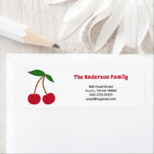 さくらんぼ差出人住所ラベル ラベル (インサイチュ)