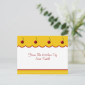 さくらんぼ恋人レシピカード ポストカード (スタンド正面)