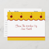 さくらんぼ恋人レシピカード ポストカード (正面/裏面)