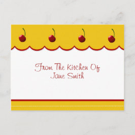 さくらんぼ恋人レシピカード ポストカード