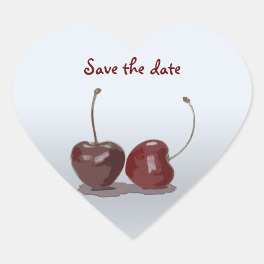 さくらんぼ愛 ハートシール (正面)