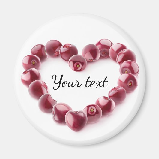 さくらんぼ愛 マグネット (正面)