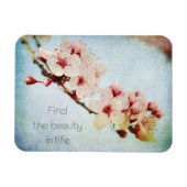 さくらんぼ感動的ブロッサムツリーサーチ美しい マグネット (横)