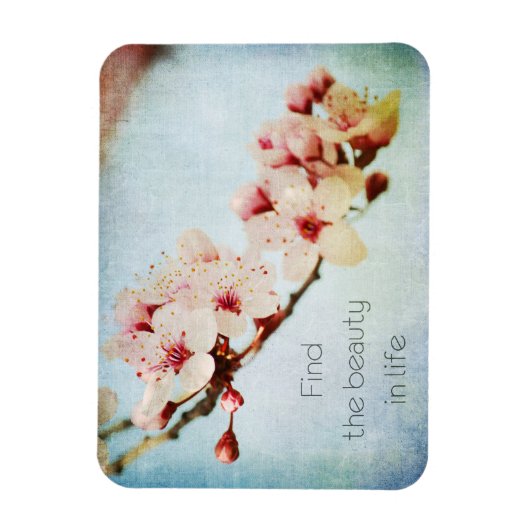 さくらんぼ感動的ブロッサムツリーサーチ美しい マグネット (縦)