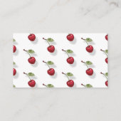 さくらんぼ数キスブライダルゲーム エンクロージャーカード (裏面)