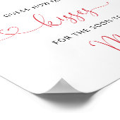 さくらんぼ数キスブライダルシャワー ポスター (角)