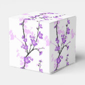 さくらんぼ日本のの花王室の、紫、花、女の子 フェイバーボックス (裏面サイド)