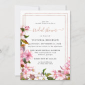 さくらんぼ日本のの花 | フローラブライダルシャワー 招待状 (正面)